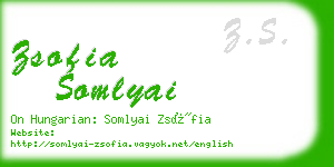 zsofia somlyai business card